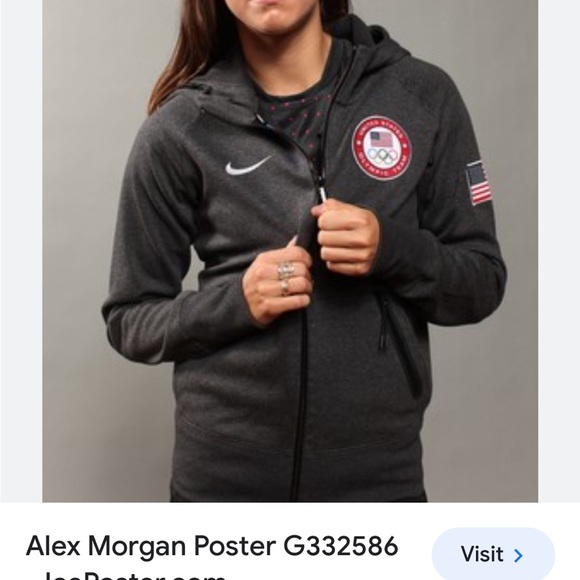 NIKE TECH TEAM USA Full zip HOODIE JACKET Olympic Rare Size small - Picture 7 of 9